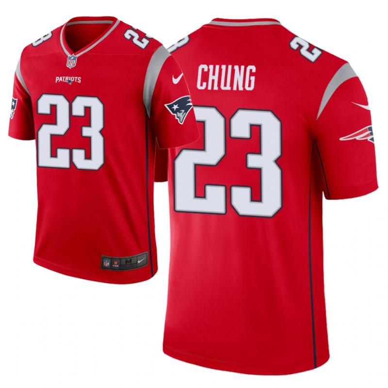 Men New England Patriots #23 Patrick Chung Nike Red Inverted Legend NFL Jersey->new england patriots->NFL Jersey